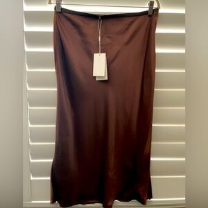 Helmut Lang satin slip skirt